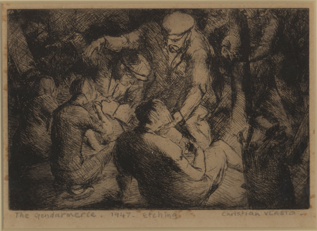 19470000 THE GENDARMERIE Etching Christian C. Vlasto (m. Abbas).jpg